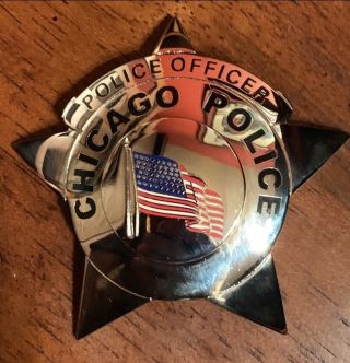 Chicago Obsolete Vintage Police Badge Not A Real Badge That Was Worn