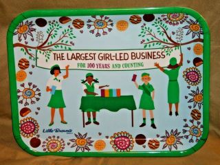 2 Girl Scout 100 Year Little Brownie Baker Cookie Serving Dinner Trays