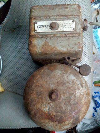 Large Vintage Industrial Tangent Electric Fire Alarm Bell Gents Of Leicester