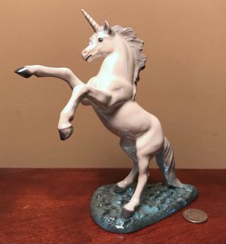 Hagen - Renaker Specialty 4000 Unicorn Rearing - Ceramic Mythical Horse Figurine