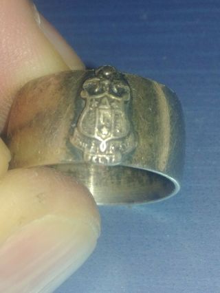 Vintage Fraternity Or Sorority Sterling Ring