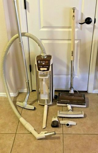 Vintage Electrolux Olympia One Canister Vacuum Cleaner 1401 - B W/ Power Nozzle