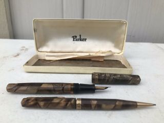 Vintage 14k Eversharp Doric Gold Seal Fountain Pen And Pencil Made In Usa