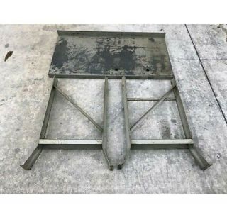 1/10vtg Industrial Rolling Metal Cart Workbench Table Mid Century Modern.