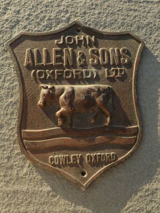 John Allen & Sons Oxford Ltd Coley Oxford Metal Farm Sign Allen & Son