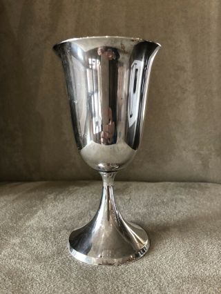 Vintage Sterling Silver Large Wine Goblet Stem Cup Rogers 149