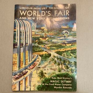 Vintage Ny Worlds Fair 1964 Lincoln Mercury Treasury & Ny Attractions