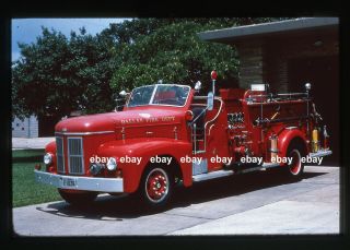 Dallas Tx 1948 Ahrens Fox Pumper Fire Apparatus Slide