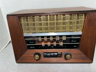 RARE Vintage General Electric Model 321 Wood Case Tabletop Tube Radio 