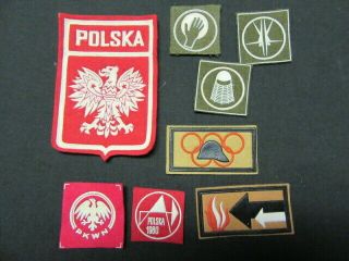 Polish Boy Scout Neckerchief,  Lanyard,  Pin,  And Patches Sag