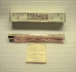 Magie De Lancome Vintage Pure Perfume Rare Lalique Wand Flacon Bottle