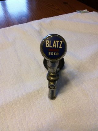 Vintage Blatz Beer Tap Handle W/ Spigot Tap Faucet.  Blatz Pilsner Beer.