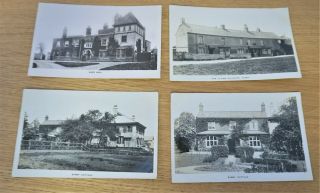 X4 Antique Postcards Kirby / Kirby Bellers Melton Mowbray