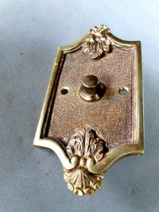 Antique Vintage Bronze Door Bell Push Button