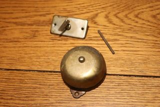 Vintage Victorian Mechanical Crank Twist Door Bell House Hardware
