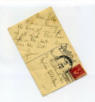 Camp Ranachqua NY RPPC photo postcard,  Boy Scouts,  Kanawauke Lakes,  1920 ' s 3