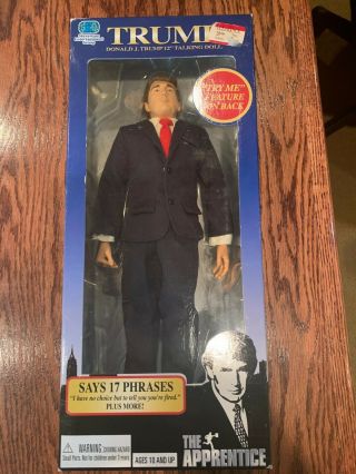 Donald Trump 12” Talking Doll From The Apprentice In Origin Box