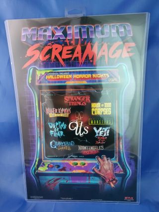 Halloween Horror Nights 2019 Universal Studios Exclusive Poster Max Screamage