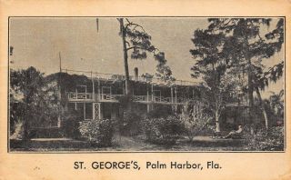 Fl - 1910’s Very Rare Florida St.  Georges At Palm Harbor,  Fla - Pinellas County