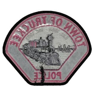 Town Of Truckee Police Breast Cancer Pink Patch Nevada County California 2