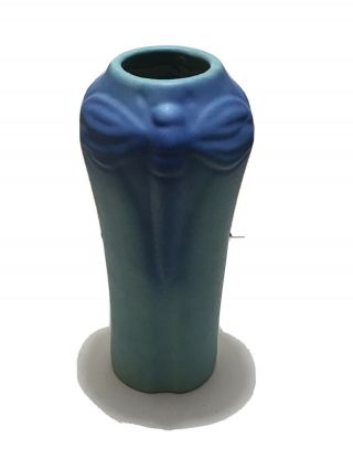 Vintage Van Briggle Blue Dragonfly Vase