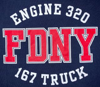 FDNY NYC Fire Department York City T - Shirt Sz XL Engine 320 L 167 Queens 2