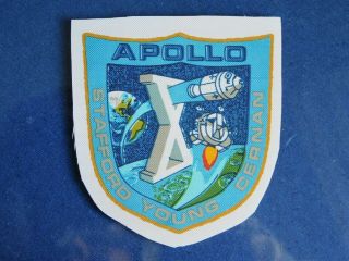 Nasa Apollo 10 Beta Cloth Mission Patch Stafford Young Cernan