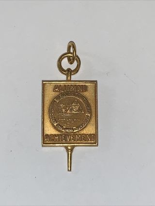 Vintage 1/5 10k Gold Filled Pendant Siu University Alumni Charm Pin