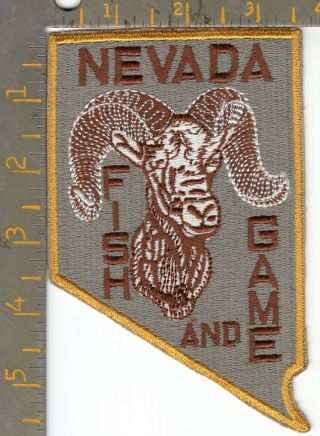 Old Nevada State Fish Game Warden Police Patch Wildlife Conservation Officer
