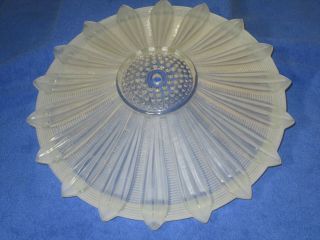 Art Deco Sunflower Ceiling Light Shade - Frosted And Clear Glass