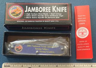 Nos 2001 National Jamboree Boy Scout Souvenir Pocket Knife Official Scouts Camp