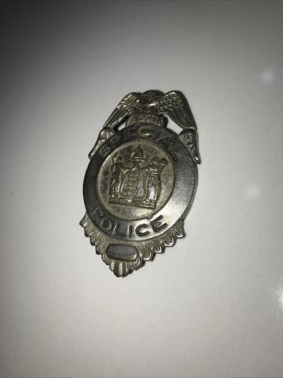 Vintage Obsolete Special Police Badge Metal Eagle Crest
