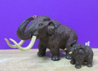 Safari Ltd.  Missing Links Woolly Mammoth And Baby Prehistoric Mammal Figures