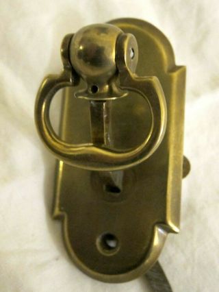 Rare 19th Century French Brass Door Bell Pull