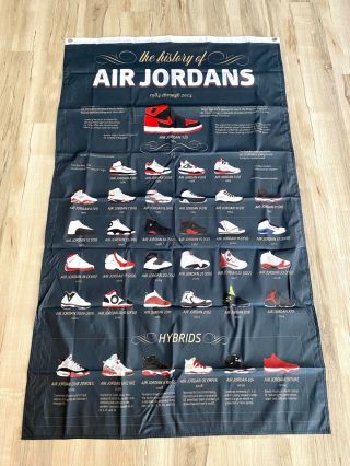 Air Jordan Shoes 3ftx5ft Flag Banner Limited Edition Michael Jordan Goat Bulls