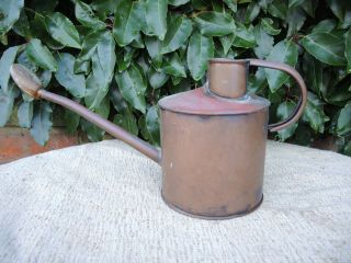 Small Vintage Copper Watering Can With Copper Rose (52)