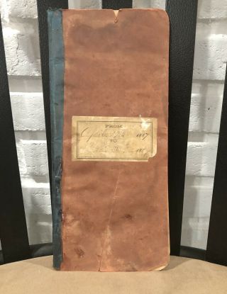 Old 1887 Country Store Ledger Book With Many Names Plus What Was W Prices