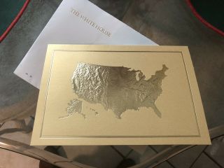 2020 President Donald Trump White House Christmas Card With Envelope