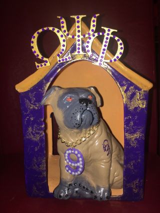Omega Psi Phi Fraternity Line Number 9 Bulldog And Doghouse