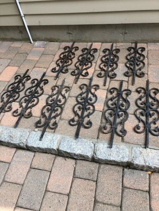 Antique Wrought Iron Window Grate Guard Grill Wall Ornament (10)