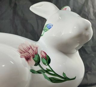Tiffany & Co.  Easter Flower Porcelain Bunny Rabbit Figurine