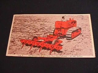 Allis - Chalmers Model Hd - 5diesel Tractor 1949 Postcard