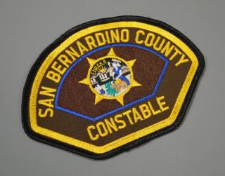 San Bernardino County California Constable Patch,  Defunct Ca