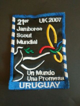 2007 21st World Scout Jamboree Uk - Uruguay Contingent - 2019 - Rare