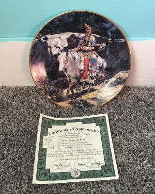 The Reverent Trail Footsteps Of Brave Harry Schaare & At Journeys End 2 Plates