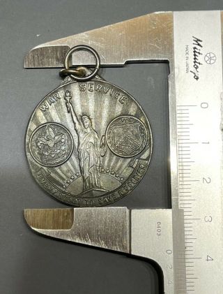 Wwi 1918 Boy Scouts War Service Medal Us Treasury Award