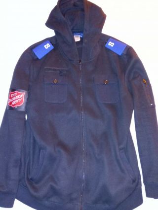 Rare Personalized Salvation Army Heavy Zip - Up Jacket For Soldiers/officers Size