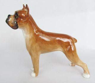 Vintage Alton Bone China England 7 " Boxer Dog Figurine