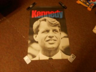 1968 Robert Kennedy Campaign Political Poster Large Rfk Unique