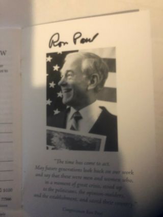 Ron Paul U.  S.  Constitution Autographed